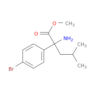Methyl 2-amino-2-(4-bromophenyl)-4-methylpentanoate