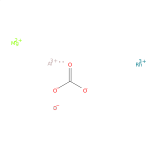 Aluminum magnesium rhodium carbonate hydroxide