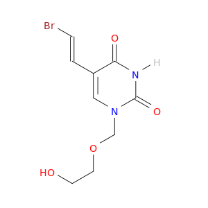 1-((2-Hydroxyethoxy)methyl)-(E)-5-(2-bromovinyl)uracil