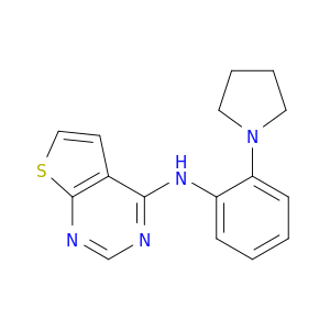 Thieno[2,3-d]pyrimidin-4-amine, N-[2-(1-pyrrolidinyl)phenyl]-