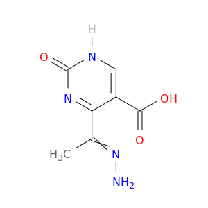5-Pyrimidinecarboxylic acid, 4-(1-hydrazonoethyl)-1,2-dihydro-2-oxo-