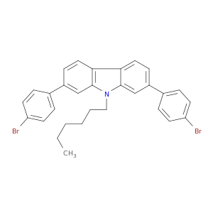2,7-双(4-溴苯基)-9-己基-9H-咔唑