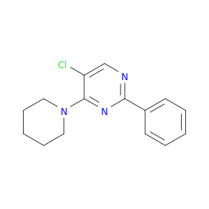 Pyrimidine, 5-chloro-2-phenyl-4-(1-piperidinyl)-