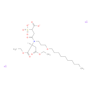 disodium 3-[[(1S)-1,2-bis(ethoxycarbonyl)ethyl]-(3-decoxypropyl)carbamoyl]-2-sulfonato-propanoate