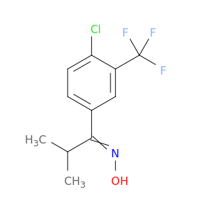 1-Propanone, 1-[4-chloro-3-(trifluoromethyl)phenyl]-2-methyl-, oxime