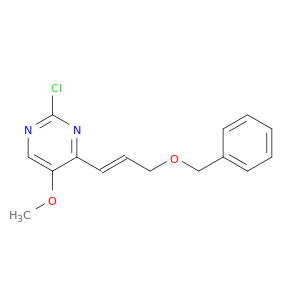 Pyrimidine, 2-chloro-5-methoxy-4-[(1E)-3-(phenylmethoxy)-1-propenyl]-