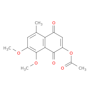1,4-Naphthalenedione, 2-(acetyloxy)-7,8-dimethoxy-5-methyl-