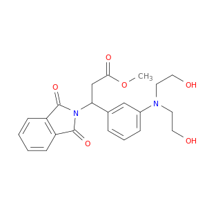 2H-Isoindole-2-propanoicacid, b-[3-[bis(2-hydroxyethyl)amino]phenyl]-1,3-dihydro-1,3-dioxo-,methyl ester