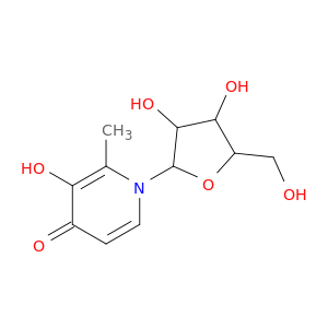 1-[3,4-dihydroxy-5-(hydroxymethyl)oxolan-2-yl]-3-hydroxy-2-methyl-pyridin-4-one