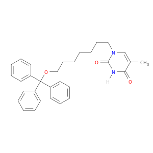 2,4(1H,3H)-Pyrimidinedione, 5-methyl-1-[7-(triphenylmethoxy)heptyl]-