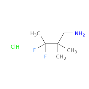 3,3-difluoro-2,2-dimethylbutan-1-amine hydrochloride