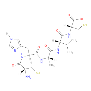 L-Cysteine, L-cysteinyl-L-histidyl-L-alanyl-L-valyl-