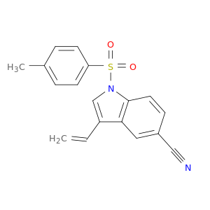 1H-INDOLE-5-CARBONITRILE, 3-ETHENYL-1-[(4-METHYLPHENYL)SULFONYL]-