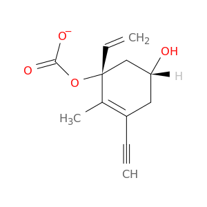 Carbonic acid, ethenyl(1S,5R)-3-ethynyl-5-hydroxy-2-methyl-2-cyclohexen-1-yl ester