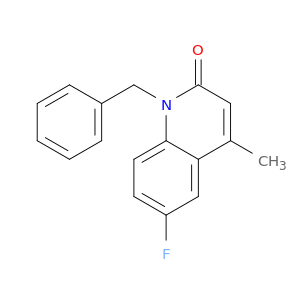 2(1H)-Quinolinone, 6-fluoro-4-methyl-1-(phenylmethyl)-