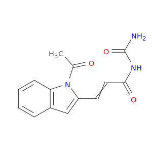 2-Propenamide, 3-(1-acetyl-1H-indolyl)-N-(aminocarbonyl)-
