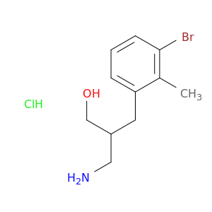3-Amino-2-[(3-bromo-2-methylphenyl)methyl]propan-1-ol hydrochloride