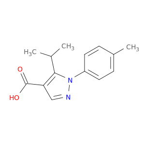 1-(4-Methylphenyl)-5-(propan-2-yl)-1H-pyrazole-4-carboxylic Acid