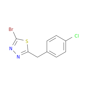 2-bromo-5-[(4-chlorophenyl)methyl]-1,3,4-thiadiazole