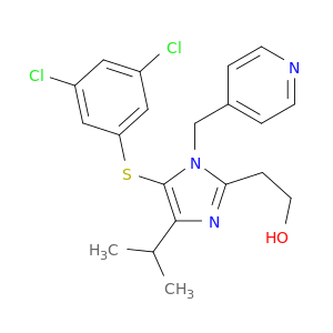 2-{5-[(3,5-dichlorophenyl)sulfanyl]-4-(1-methylethyl)-1-(pyridin-4-ylmethyl)-1h-imidazol-2-yl}ethanol
