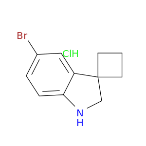 5'-Bromo-1',2'-dihydrospiro[cyclobutane-1,3'-indole] hydrochloride