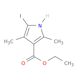 乙基5-碘-2,4-二甲基-1H-吡咯-3-羧酸盐