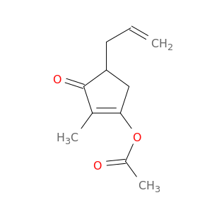 2-Cyclopenten-1-one, 3-(acetyloxy)-2-methyl-5-(2-propenyl)-
