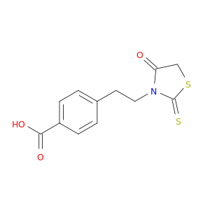Benzoic acid, 4-[2-(4-oxo-2-thioxo-3-thiazolidinyl)ethyl]-
