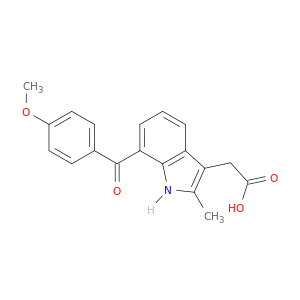 1H-Indole-3-aceticacid, 7-(4-methoxybenzoyl)-2-methyl-