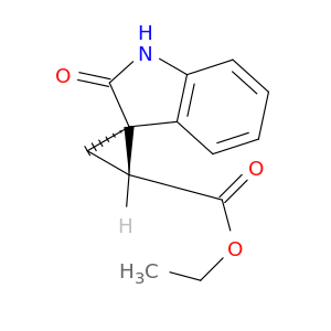 rel-(1R,2R)-2'-氧代螺[环丙烷-1,3'-二氢吲哚]-2-羧酸乙酯