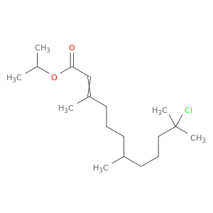 2-Dodecenoic acid, 11-chloro-3,7,11-trimethyl-, 1-methylethyl ester