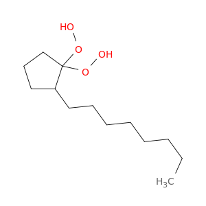 Hydroperoxide, (2-octylcyclopentylidene)bis-