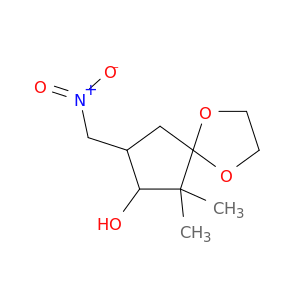1,4-Dioxaspiro[4.4]nonan-7-ol, 6,6-dimethyl-8-(nitromethyl)-