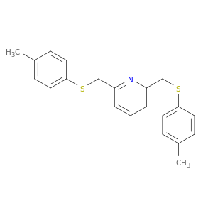 Pyridine, 2,6-bis[[(4-methylphenyl)thio]methyl]-