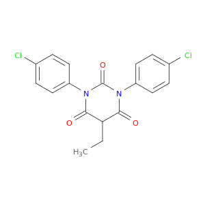 2,4,6(1H,3H,5H)-Pyrimidinetrione, 1,3-bis(4-chlorophenyl)-5-ethyl-