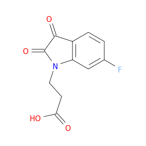 3-(6-Fluoro-2,3-dioxo-2,3-dihydro-1H-indol-1-yl)propanoic Acid