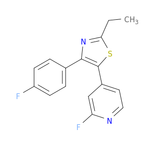 Pyridine, 4-[2-ethyl-4-(4-fluorophenyl)-5-thiazolyl]-2-fluoro-
