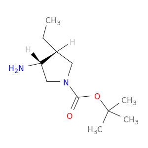 (3R,4R)-3-氨基-4-乙基-1-吡咯烷甲酸叔丁酯