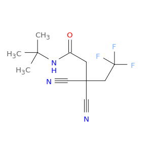 Pentanamide, 3,3-dicyano-N-(1,1-dimethylethyl)-5,5,5-trifluoro-