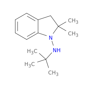 1H-Indol-1-amine, N-(1,1-dimethylethyl)-2,3-dihydro-2,2-dimethyl-