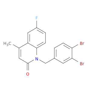 2(1H)-Quinolinone, 1-[(3,4-dibromophenyl)methyl]-6-fluoro-4-methyl-