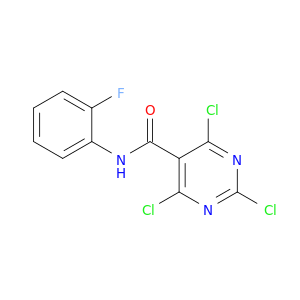 5-Pyrimidinecarboxamide, 2,4,6-trichloro-N-(2-fluorophenyl)-