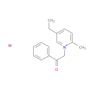 Pyridinium, 5-ethyl-2-methyl-1-(2-oxo-2-phenylethyl)-, bromide