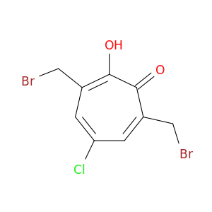 2,4,6-Cycloheptatrien-1-one, 3,7-bis(bromomethyl)-5-chloro-2-hydroxy-
