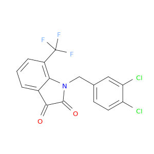 1H-Indole-2,3-dione, 1-[(3,4-dichlorophenyl)methyl]-7-(trifluoromethyl)-