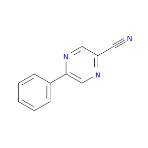 Pyrazinecarbonitrile, 5-phenyl-