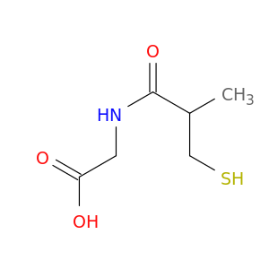 Glycine, N-(3-mercapto-2-methyl-1-oxopropyl)-
