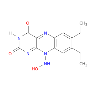 Benzo[g]pteridine-2,4(3H,10H)-dione, 7,8-diethyl-10-(hydroxyamino)-