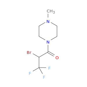 2-BROMO-3,3,3-TRIFLUORO-1-(4-METHYLPIPERAZIN-1-YL)PROPAN-1-ONE