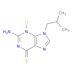 6H-Purine-6-thione,2-amino-1,9-dihydro-9-(2-methylpropyl)-